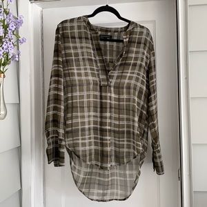 Banana Republic Tunic Sheer Blouse